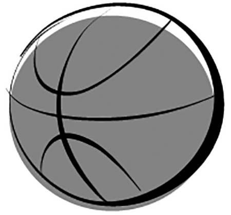 drawing of a basketball